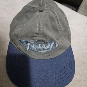 Fossil Men's Green and Blue Cap